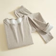 thumbnail image 2 of RXMEKW Ensemble de sous-Vêtements Thermiques pour Femmes, Haut à Manches Longues à Col Rond et Bas, Couche de Base Douce et Chaude pour Temps Froid, Superposition Automne et Hiver, 2 of 3