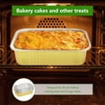 thumbnail image 1 of Disposable Aluminum Pans with Lids – 1000ml & 700ml Rectangular Baking Pans, Heavy Duty Disposable Trays for BBQ, Baking & Roasting – Includes Clear Lids, 1 of 6