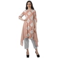 thumbnail image 1 of Moomaya Ensemble Tunique Indienne Haut et Pantalon Manches 3/4 Imprimé Kurta Kurti de Designer pour Femmes, 1 of 6
