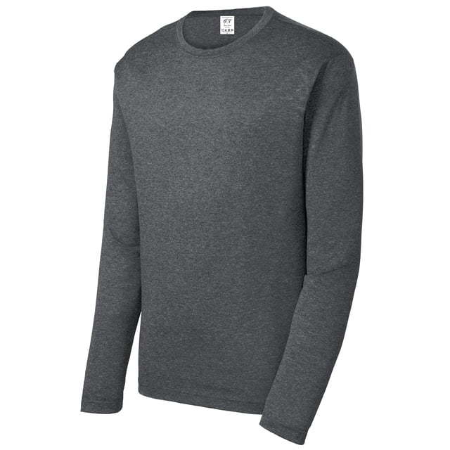 Gravity Threads Chandail Chiné à Manches Longues pour Hommes - Gris Graphite - Grand
