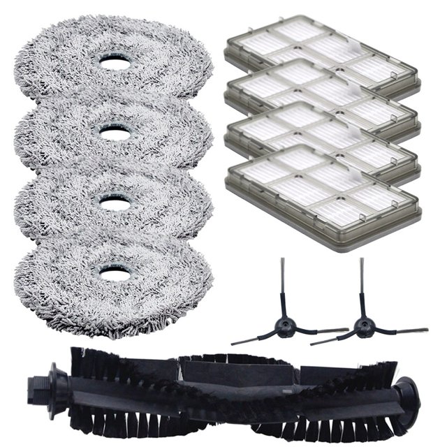 suyin For Lydsto W2 Robot Vacuum Cleaner Spare Main Side Brush Filter Mop Pad