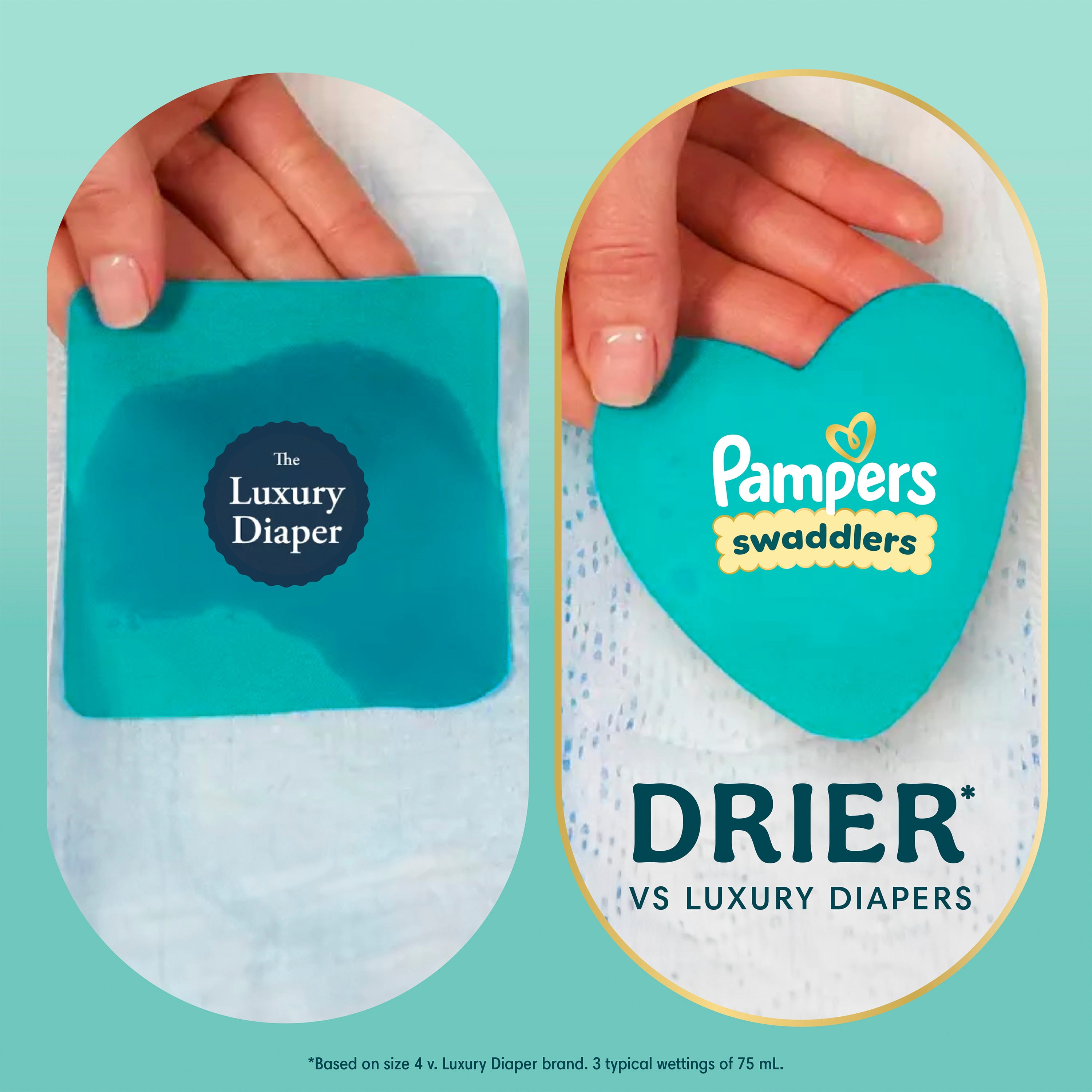 Pampers Swaddlers Diapers, S2 (10-22 lbs), Count, Absorbent, Keeps Baby Dry and Comfortable