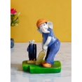 thumbnail image 1 of Polyresin Seigneur Ganesha Jouant au Cricket avec Idole Mushak, Multicolore Fait à la Main, 1 of 5