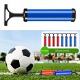 thumbnail image 2 of 1 Set Ball Pump Multi-purpose Manual Comfortable Grip Labor-saving with Needle Nozzle Extension Hose Inflating Portable Basketball Football Hand Pump Inflator for Inflatable Balls, 2 of 7
