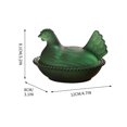 thumbnail image 2 of Small Glass Jars with Lids Glass Chicken Candy Tray with Lid Rural Candy Bowl for Snacks and Treats, 2 of 7