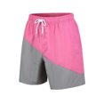 thumbnail image 1 of Timegard Shorts Men Plus Size Drawstring Elastic Waist Color Block Casual Loose Workout Shorts Summer, 1 of 2