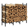 thumbnail image 1 of Support de Bois de Chauffage Extérieur Intérieur de 4 Pi pour Rangement de Bois de Foyer, Support Empilable Réglable pour Bûches, Support de Bûches Robuste Stac, 1 of 7