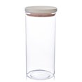 thumbnail image 1 of Food Container Kitchen Stackable Moisture-proof Grain 1 4 2 Organizer Transparent Sealing Storage Holder with Lid, Pink, 700ml, 1 of 7