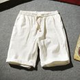 thumbnail image 2 of Birdeem Mens Shorts Mens Summer Leisure Sports Elastic Waist Solid Color Drawstring Pocket Shorts, 2 of 12