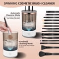 thumbnail image 4 of Riwcyla Cosmetic Brush Cleaner , USB Powered Automatic Spinning Electric Makeup Brush Cleaner with Brush Mat Fit for All Size Beauty Makeup Brush Gift for Female, 4 of 6