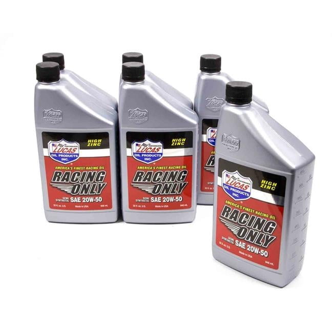 Lucas Oil LUC10306 20W-50 Semi-Synthetic Race Oil - 1 Quart Bottle