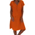 thumbnail image 1 of Kcodviy Taille Été Robe Décontractée Femme Robe Coton Femme Feminino Plus Robes pour Femmes Style Été T-Shirt Dames Robe Midi d'Été pour Femmes Robe Robe pour Femme, 1 of 7