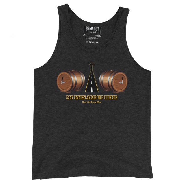 My eyes are up here Men's Tank Top