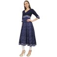thumbnail image 1 of Bimba Kurta Trapèze pour Femme, Kurti Bleue de Designer, Blouse-Robe Longue Évasée Ethnique - 12, 1 of 5