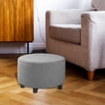 thumbnail image 3 of Ottoman covers Sofa covers Furniture Covers Stretch Storage Ottoman Cover Foot Gray, 3 of 7