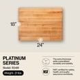 thumbnail image 2 of John Boos Platinum Series Reversible Wood Cutting Board, 24" x 18", Maple, 2 of 9
