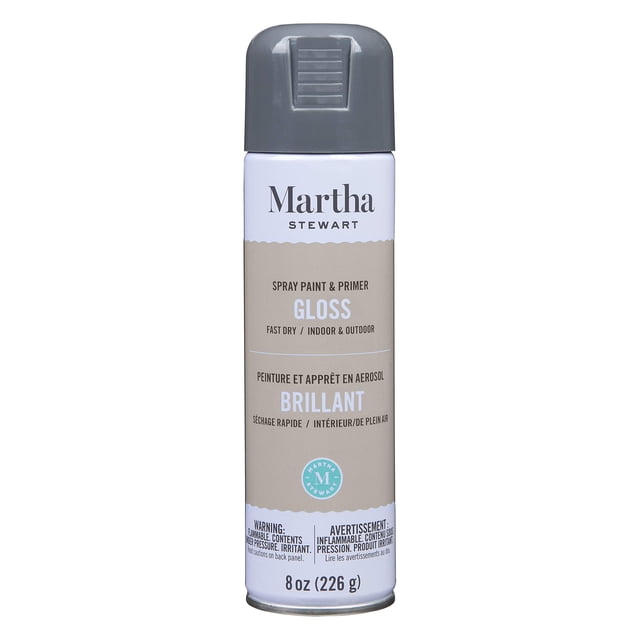 Martha Stewart Paint & Primer 8oz Spray Paint, Gloss Arrowhead