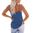 thumbnail image 4 of Yuyuzo Camisoles Débardeurs pour Femmes Sans Manches Hauts de Sortie Encolure Carrée Camis Décontractés Amples T-Shirts Tees, 4 of 7