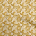 thumbnail image 1 of oneOone Cotton Poplin Yellow Fabric Geometric Sewing Material Print Fabric By The Yard 42 Inch Wide, 1 of 4