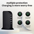 thumbnail image 3 of Multi USB Port Charger 30W Fast Charging Desktop Stand with 4 USB A Ports and 2 Type-C Ports 5V 4A Output, 3 of 6