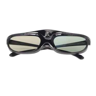 Lunettes à Obturateur Actif 3D, Longue Durée de Vie de la Batterie Économiseur d'Énergie Lien DLP 144Hz Lunettes 3D Rechargeables pour Projecteurs DLP 3D