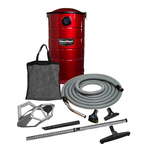 VacuMaid GV50RPRO Professional Wall Mounted Garage and Car Vacuum with 50 ft. Hose and Tools