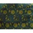 thumbnail image 4 of oneOone Georgette Viscose Fabric Leaves & Floral Block Printed Craft Fabric BTY 42 Inch Wide, 4 of 4