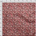thumbnail image 4 of oneOone Velvet Red Fabric Abstract Dress Material Fabric Print Fabric By The Yard 58 Inch Wide, 4 of 4