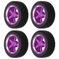 thumbnail image 2 of RC Car Tire, Drift Wheel Set  Cushioning Wide Use Heavy Duty Pretty Design  For Replacement Blue,Red,Purple,Gold,Pink, 2 of 8