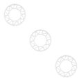 thumbnail image 1 of Ruiboury Lightweight And Easy To Install - Smooth Operation Chain Ring For Bicycles Bicycles Crank Bike Chain 52T silver 3Set, 1 of 6