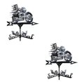 thumbnail image 3 of maskred Retro Metal Weather Vane Sturdy And Durable Ornament With Unique Death God death 2Set, 3 of 6