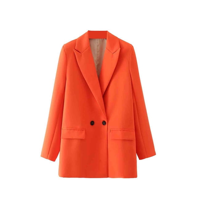 AherBiu Blazers pour Femmes, Tenue de Bureau Décontractée, Veste Surdimensionnée à Manches Longues, Tailleur de Travail, Cardigan à Col à Revers d'Automne