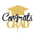 thumbnail image 1 of Graduation Cake Toppers Decorations For Party Desserts Baking Supplies Sweet Celebration Insert, 1 of 4