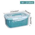 thumbnail image 1 of Large Food Storage Containers with Lids Airtight 1 Pcs Fruit Vegetable Storage Containers for Fridge Berries Vegetable Wash Vegetables Dehydration with Lids, 1 of 2
