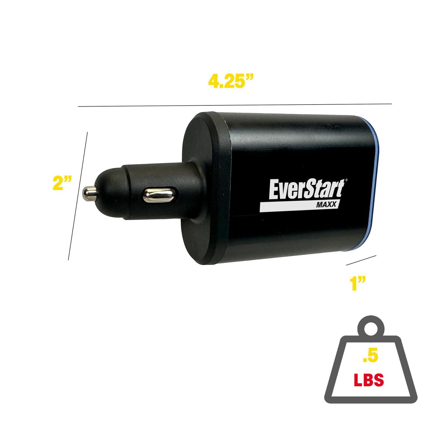 EverStart 100-Watt DC Fast Automotive Cigarette Lighter USB Charger