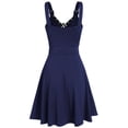 thumbnail image 3 of Heliisoer Plus Women Size Cool Solid Bandage Irregular Hem Sleeveless Camisole Mini, 3 of 5
