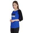 thumbnail image 3 of Inkmeso T-Shirt Raglan pour Femmes à Manches 3/4 Heureux Motivationnel Citation Nothing Haut en Jersey Graphique, 3 of 7