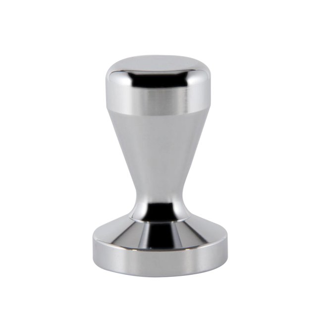Tasseur de Café en Acier Inoxydable Moderne Professionnel Barista Espresso Machine à Tasser le Café Presse à Grains de Café Base Plate (Argent)