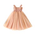 thumbnail image 1 of Yanlir Robe Princesse Imprimée Sans Manches à la Mode pour Fille, Mignonne et Respirante, Robe de Fête, Tenue d'Été à Col Rond pour la Maison des Enfants, Chemise de Nuit et Tenue Décontractée (Jaune#1, 1-2 Ans), 1 of 6