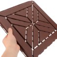 thumbnail image 4 of Phenofice Flooring Tiles Deck Tile Brown Water Permeable High Density Plastic 1Pack, 4 of 8