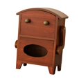 thumbnail image 4 of Elodie Armoire de Rangement Mini Pratique en Forme de Robot pour Bureau Salon Comptoir Brun, 4 of 8