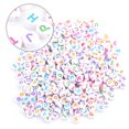 thumbnail image 1 of Perles de Lettres en Acrylique, Perles Rondes Intéressantes et Pratiques, pour Bracelets Enfants, 1 of 8