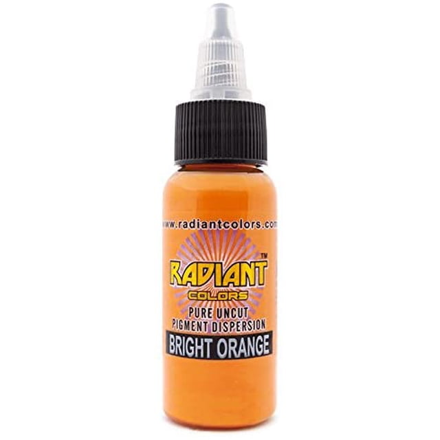 Radiant Colors Tattoo Ink - BRITE ORANGE 1oz