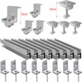 thumbnail image 1 of 30/35Mm Solar Panel Photovoltaic Bracket Mounting Rail Kit Pv Middle Clamp End Clamp Aluminium Profile Solar Module Roof Rail, 1 of 5
