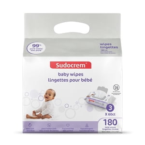 Sudocrem® Pure Water Baby Wipes - 180 Count | Sensitive Skin