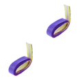 thumbnail image 2 of Transemion Anti Slip Racket Roll Tennis Handle Grip Wrap Tape Purple 110x2.5x0.2CM 2Set, 2 of 6