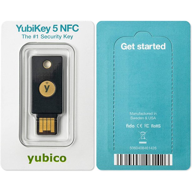 Yubico YubiKey 5 NFC - Two Factor Authentication USB and NFC