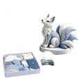 thumbnail image 4 of DIY Patchwork Set Winter Sewing Craft Kit for Beginners Adults Kids Quilting Applique Fabric Art Project Home Decor Holiday Gift Idea, 4 of 8