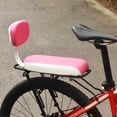 thumbnail image 4 of Eccomum Back Seat Cycling Bike MTB PU Leather Soft Cushion Rear Rack Seat Children Seat with Back Rest, 4 of 7