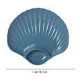 thumbnail image 3 of EGNMCR Kitchen Gadgets Shells Shape Plates Impregnable Dinner Plates Dishwasher Microwave Safe Plastic Plates Reusable Lightweight Plates For Kitchen Or Camping 7.1x7.5 Inches Dinner plate, 3 of 6